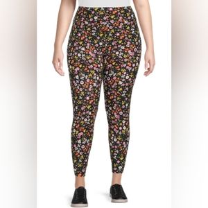 No Boundaries juniors High Rise printed Ankle Legging size XL 15 -17